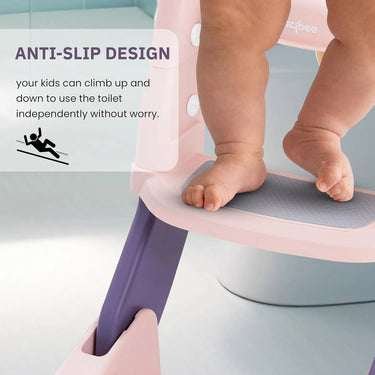 Multi-functional Foldable Baby Pot With Ladder - Pink